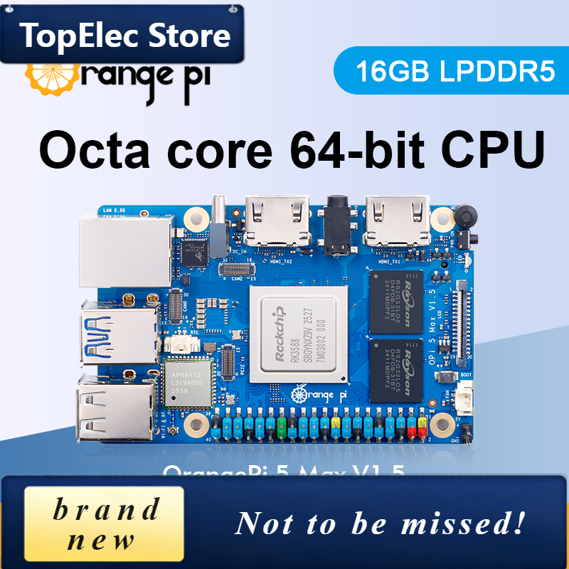 Rk3588 Mini Pc Board - 탑일렉 오렌지 파이 5 맥스 16GB