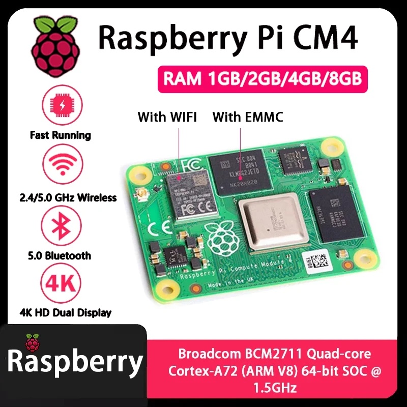 라즈베리 파이 CM4, 1GB/2GB/4GB/8GB R - Compute Module 4 32Gb Wifi 리뷰 및 가격