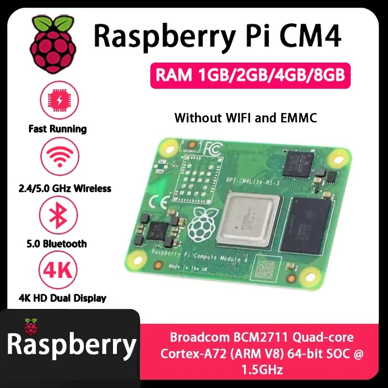 라즈베리 파이 CM4, 1GB/2GB/4GB/8GB R - Compute Module 4 32Gb Wifi 리뷰 및 가격